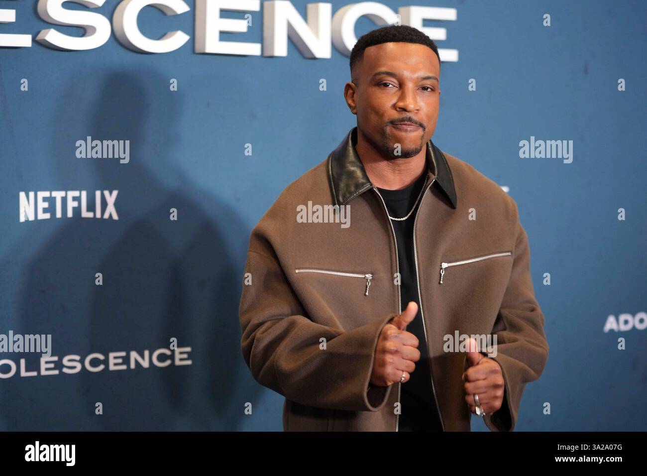 Ashley Walters poses for photographers upon arrival at the special ...