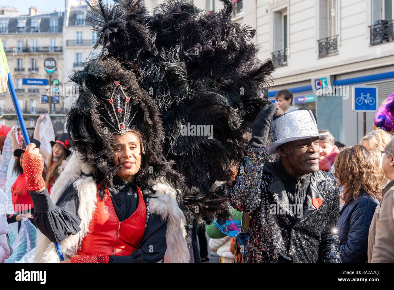 Vibrant costumes and lively celebrations at Paris Carnival 2025 inspire ...