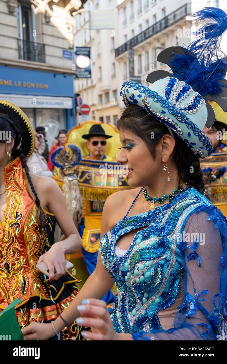 Colorful celebration and lively costumes at the Paris Carnival 2025 ...