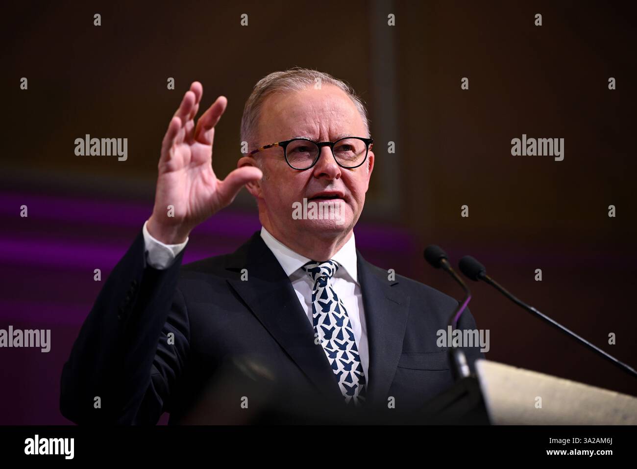 Sydney, Australia. 13th Mar, 2025. Prime Minister Anthony Albanese ...