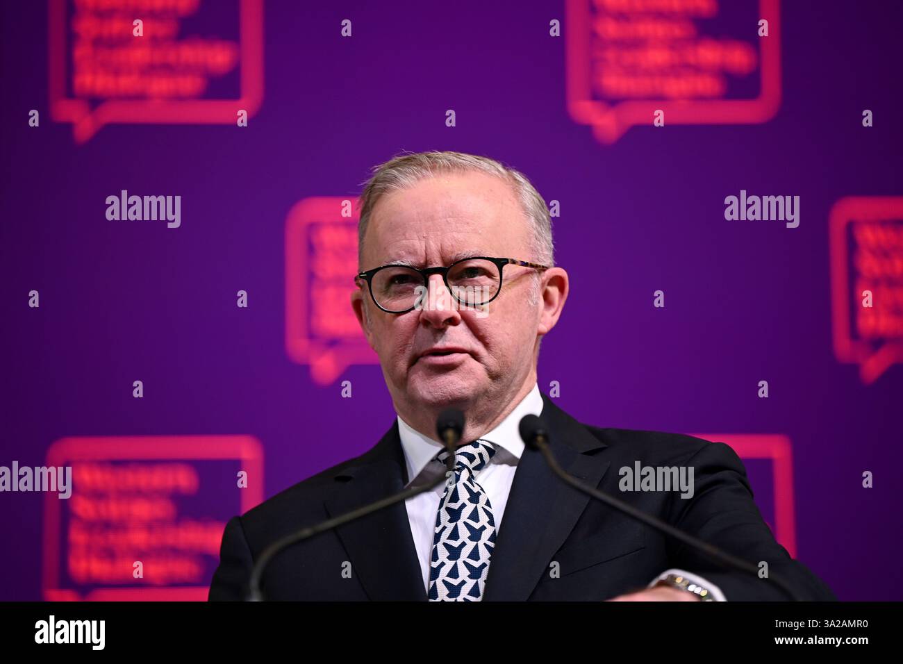 Prime Minister Anthony Albanese Delivers A Speech During The 2025 prime-minister-anthony-albanese-delivers-a-speech-during-the-2025