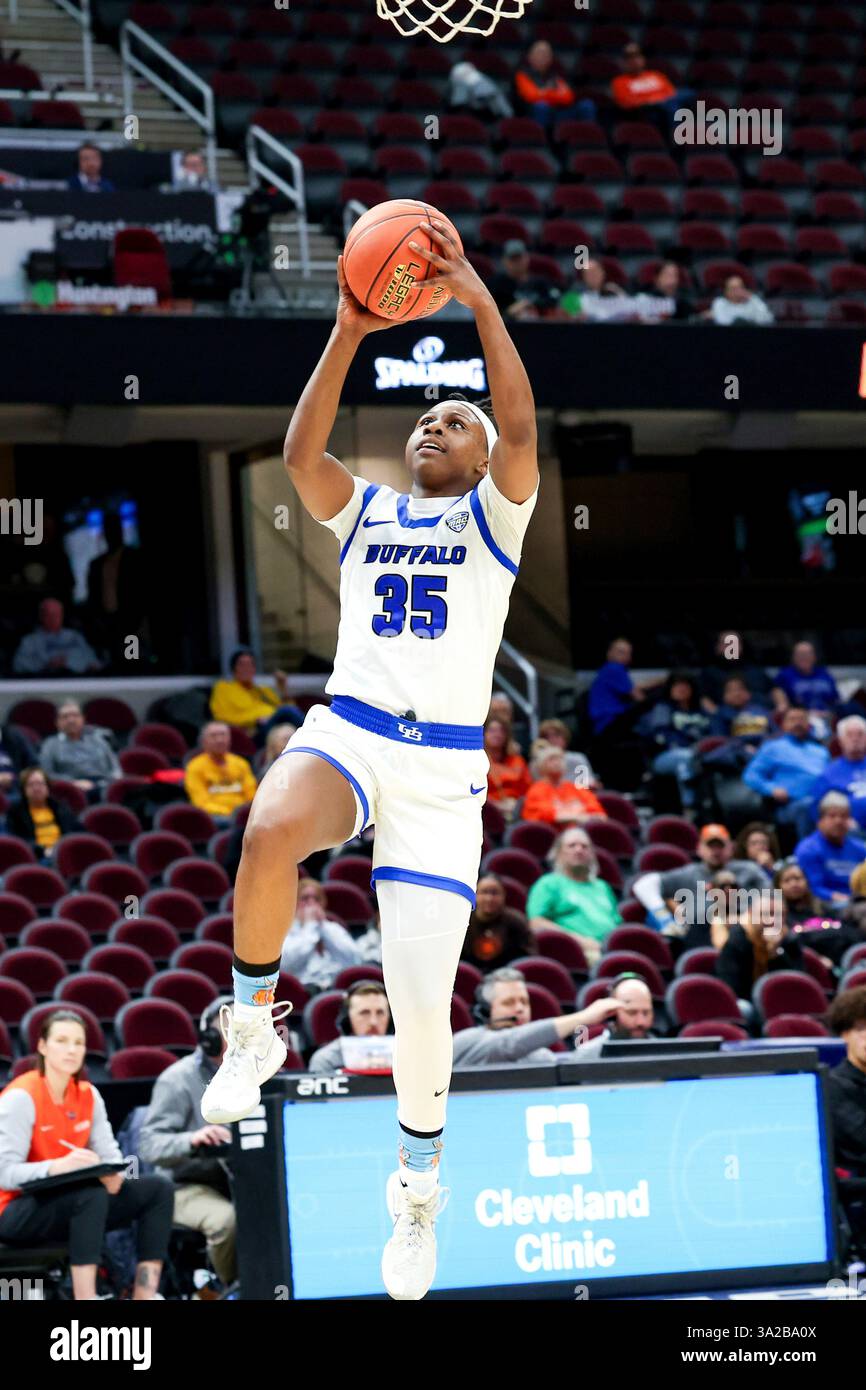 CLEVELAND, OH MARCH 12 Buffalo Bulls guard Chellia Watson (35) shoots during the first