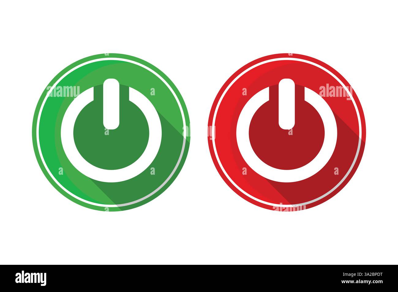 Power on off electrical Stock Vector