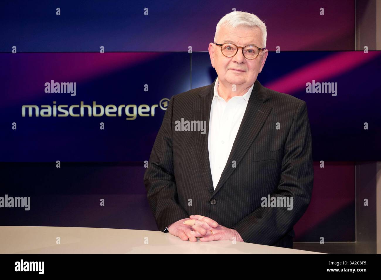 Joschka Fischer in der ARDTalkshow maischberger im Studio Berlin Adlershof. Berlin, 12.03.2025