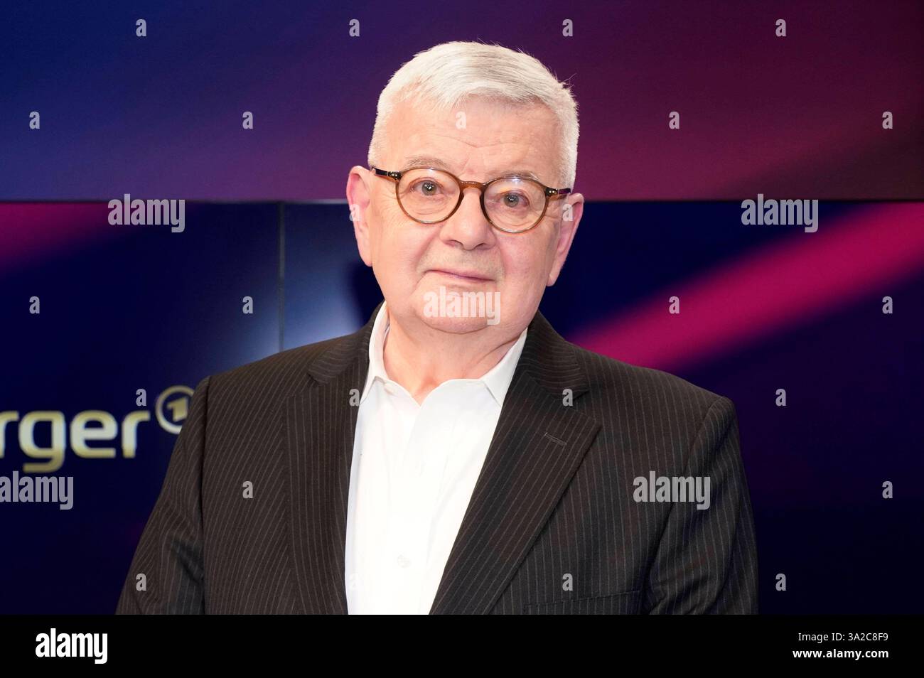 Joschka Fischer in der ARDTalkshow maischberger im Studio Berlin Adlershof. Berlin, 12.03.2025