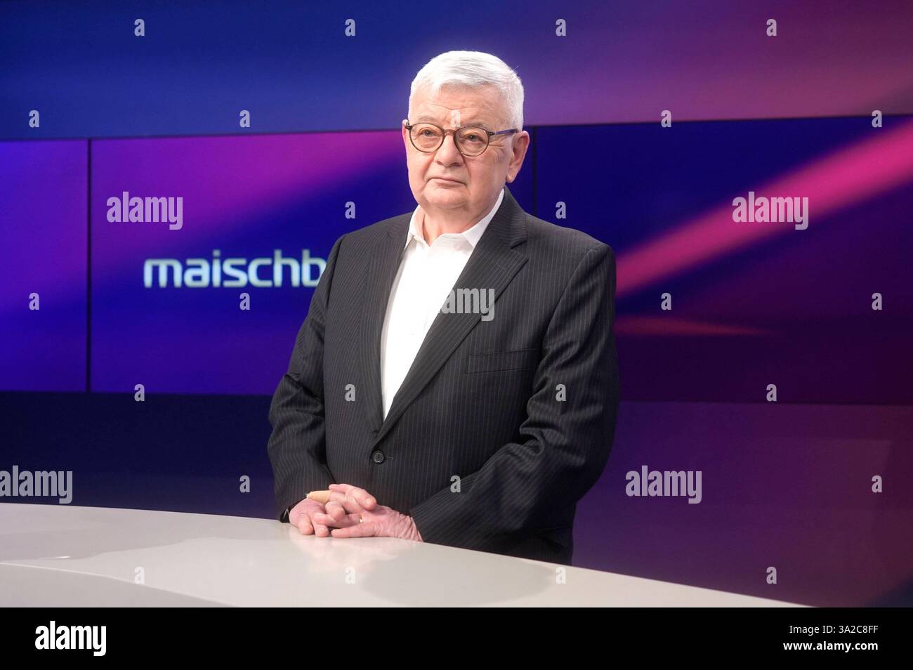 Joschka Fischer in der ARDTalkshow maischberger im Studio Berlin Adlershof. Berlin, 12.03.2025