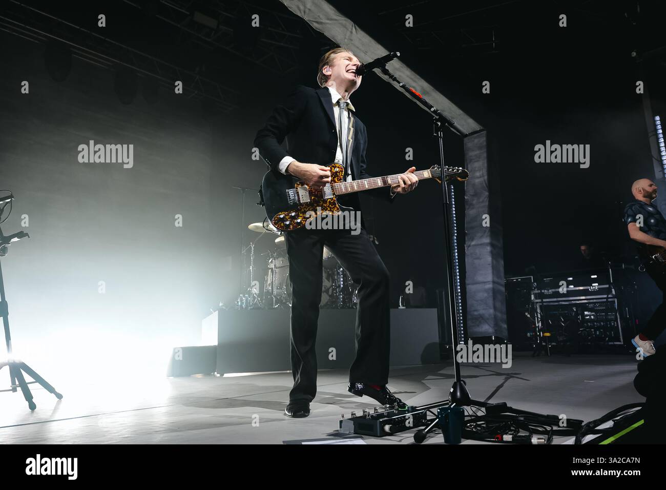 Alex Kapranos of Franz Ferdinand performs during The Human Fear Tour at Fabrique in Milan, Italy