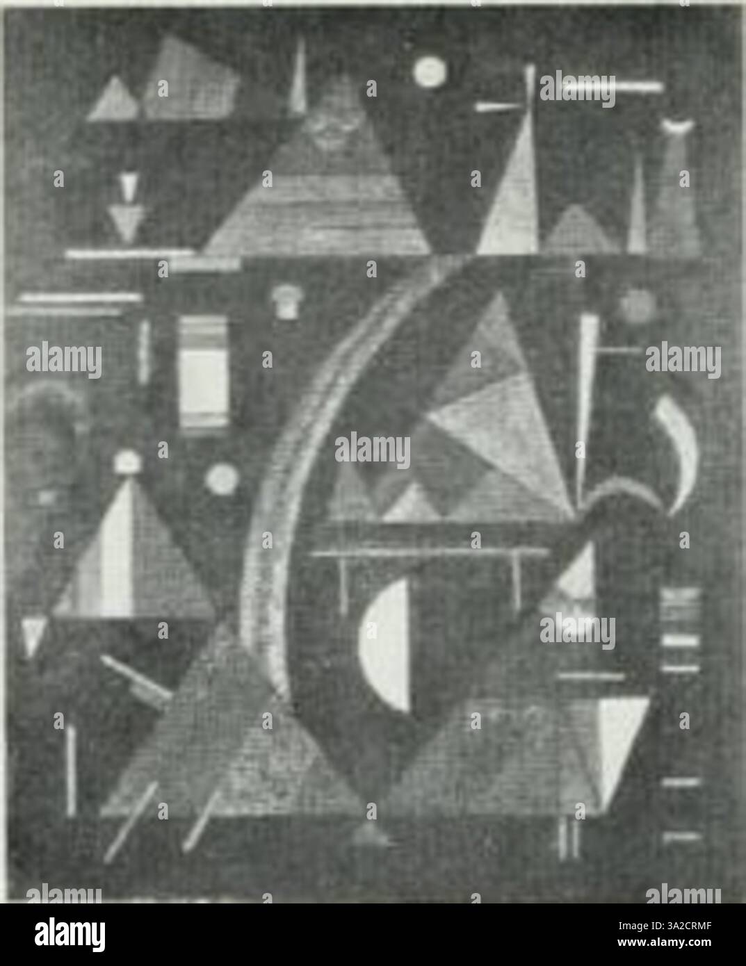 '392' by Wassily Kandinsky features abstract geometric shapes and bold ...