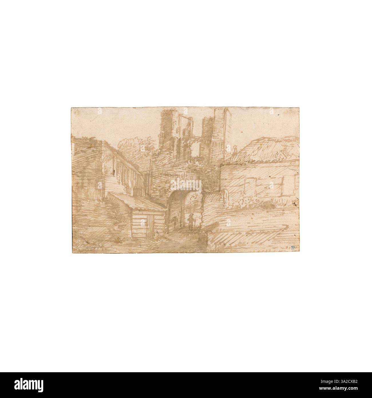 Decaying architectural structure Cut Out Stock Images & Pictures - Alamy