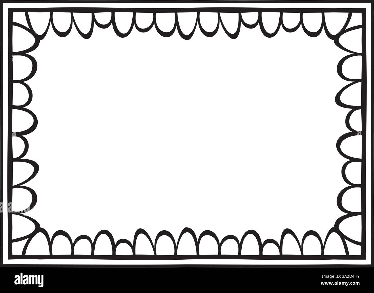 Vector illustration made with lines creating a rectangular border Stock ...