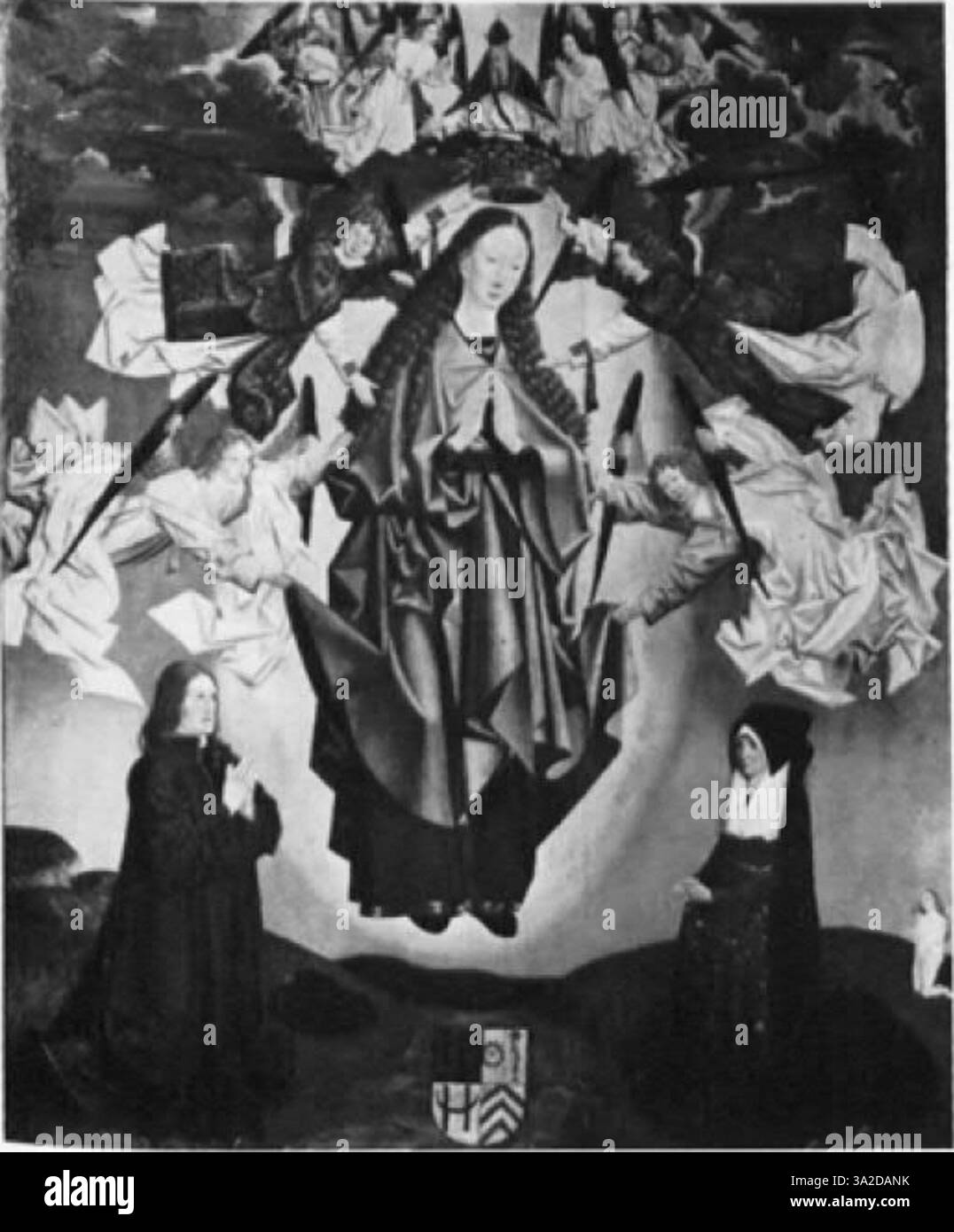 This painting represents early Netherlandish style, showcasing the work ...