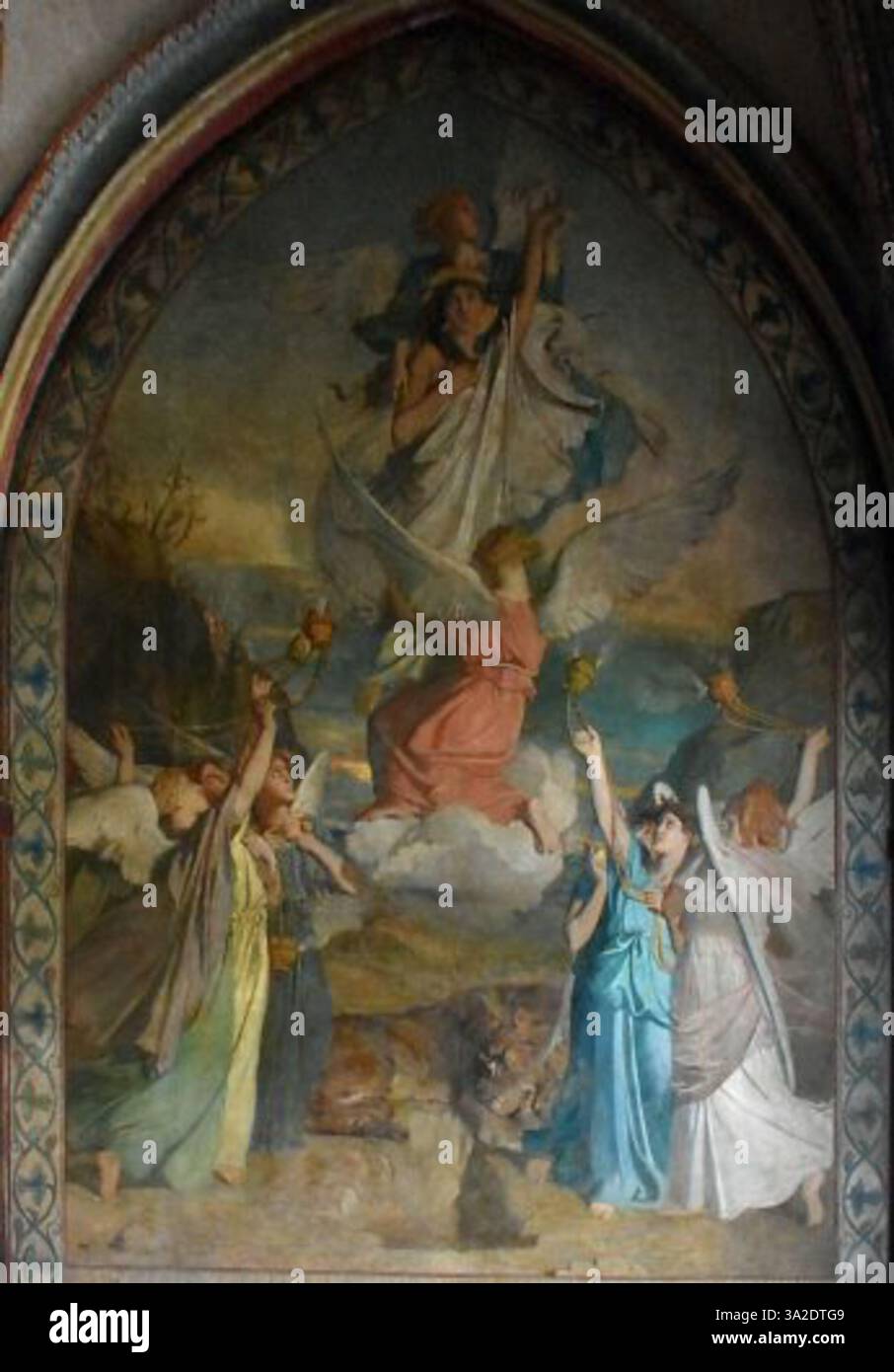 This painting by Chassériau depicts the apotheosis of Saint Mary of ...