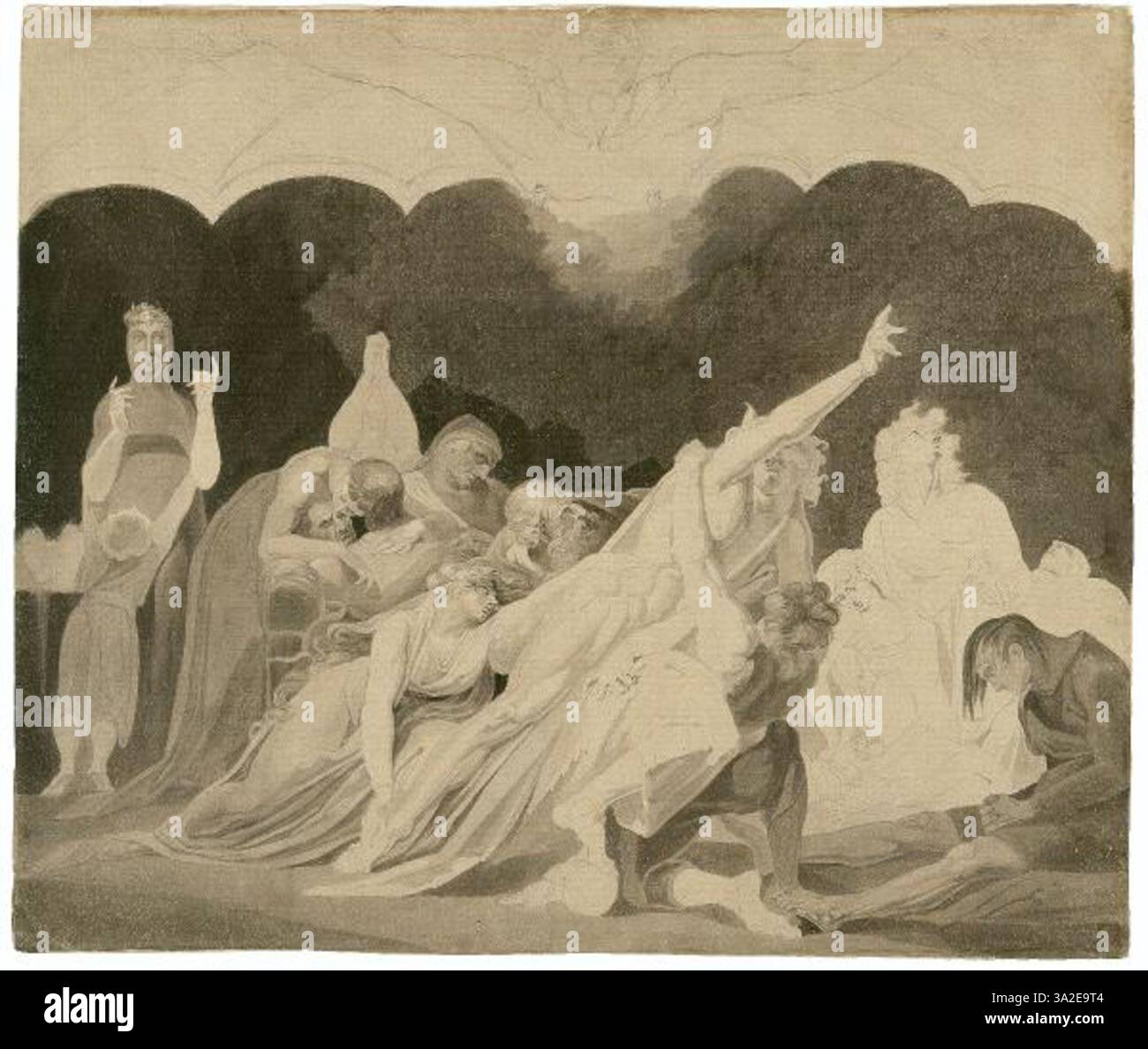 This painting by Fuseli illustrates a vision from Milton’s *Paradise ...
