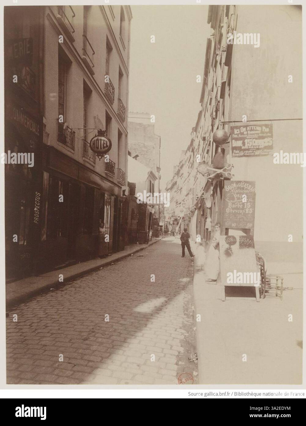 This photograph by Eugène Atget captures the quiet charm of Rue de ...