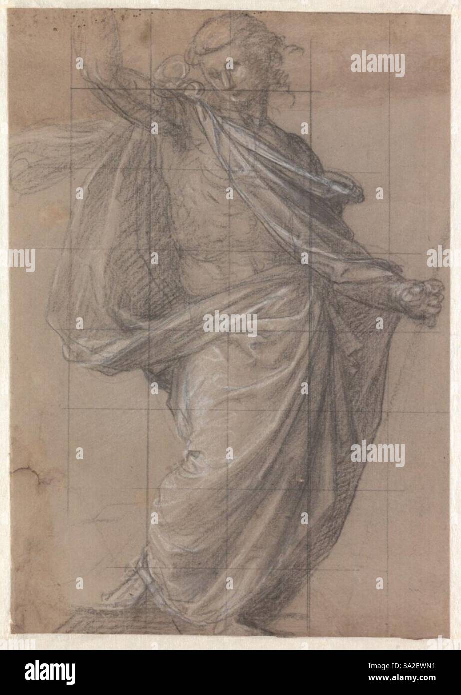Posturing Savior This study by Fra Bartolommeo presents a preparatory sketch for Christ ...