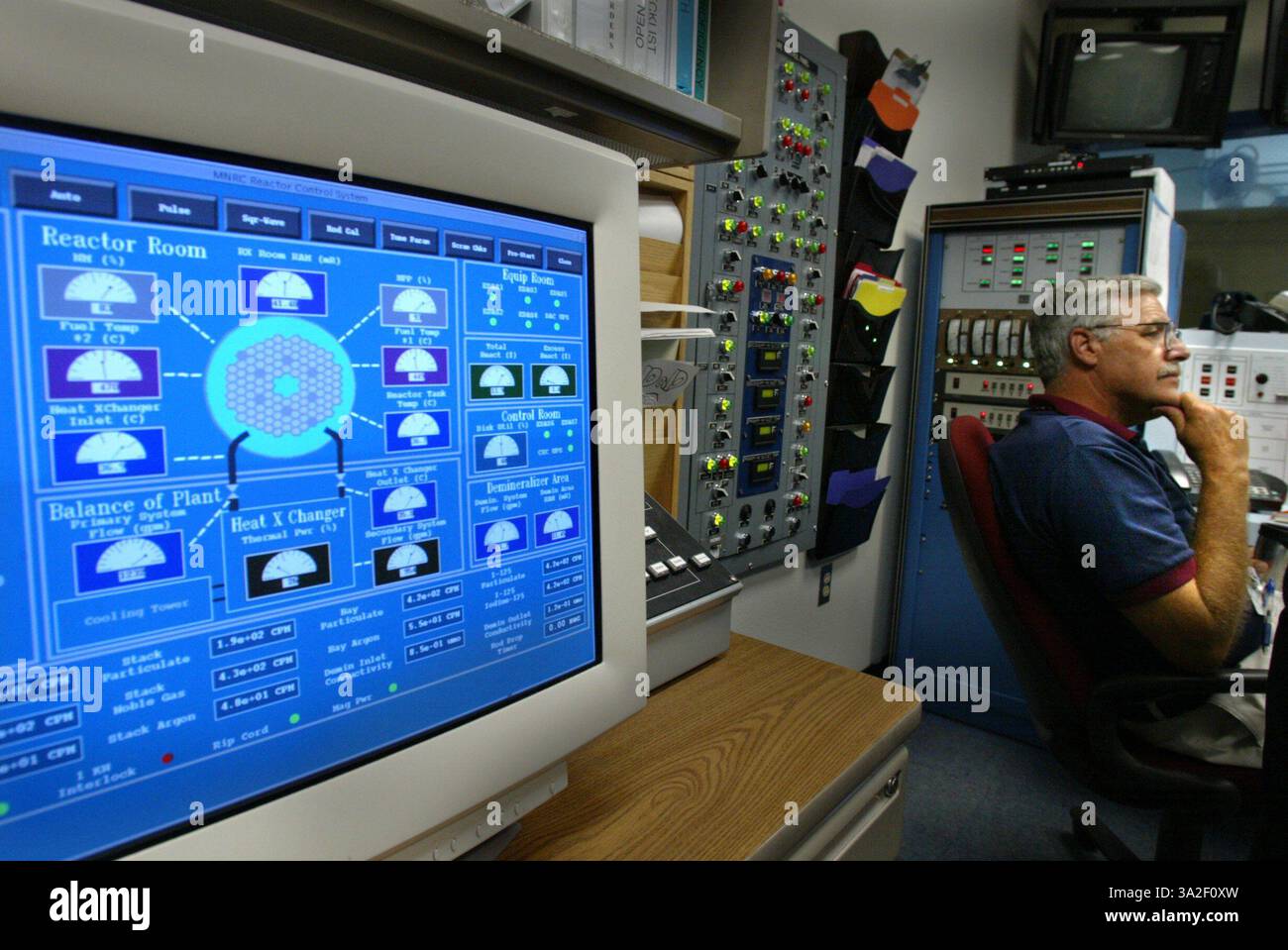 Reactor Monitor Computer Reactor control room hi-res stock photography and images - Alamy