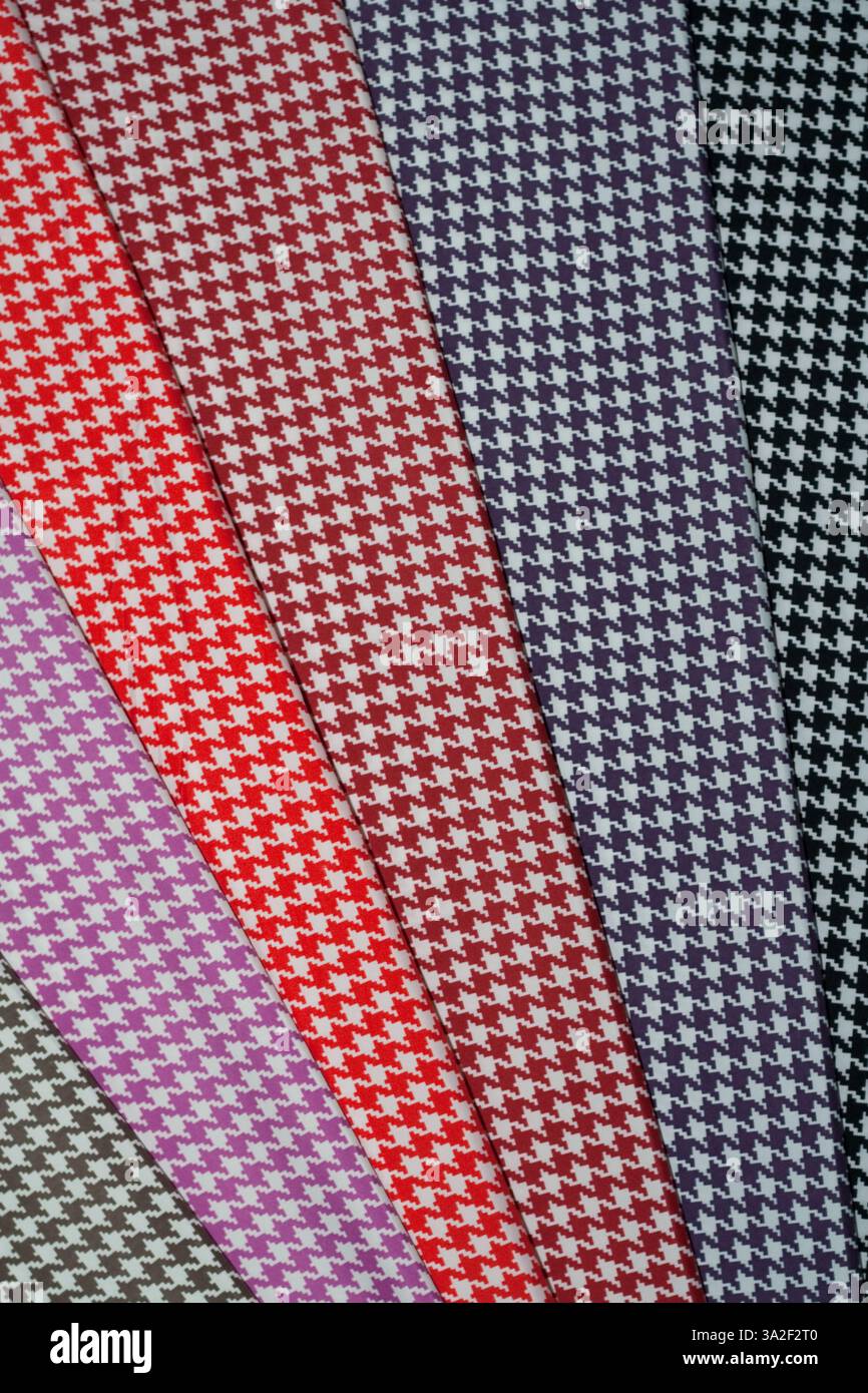 Multi-colored fabric patterns with geometric pattern for sewing ...