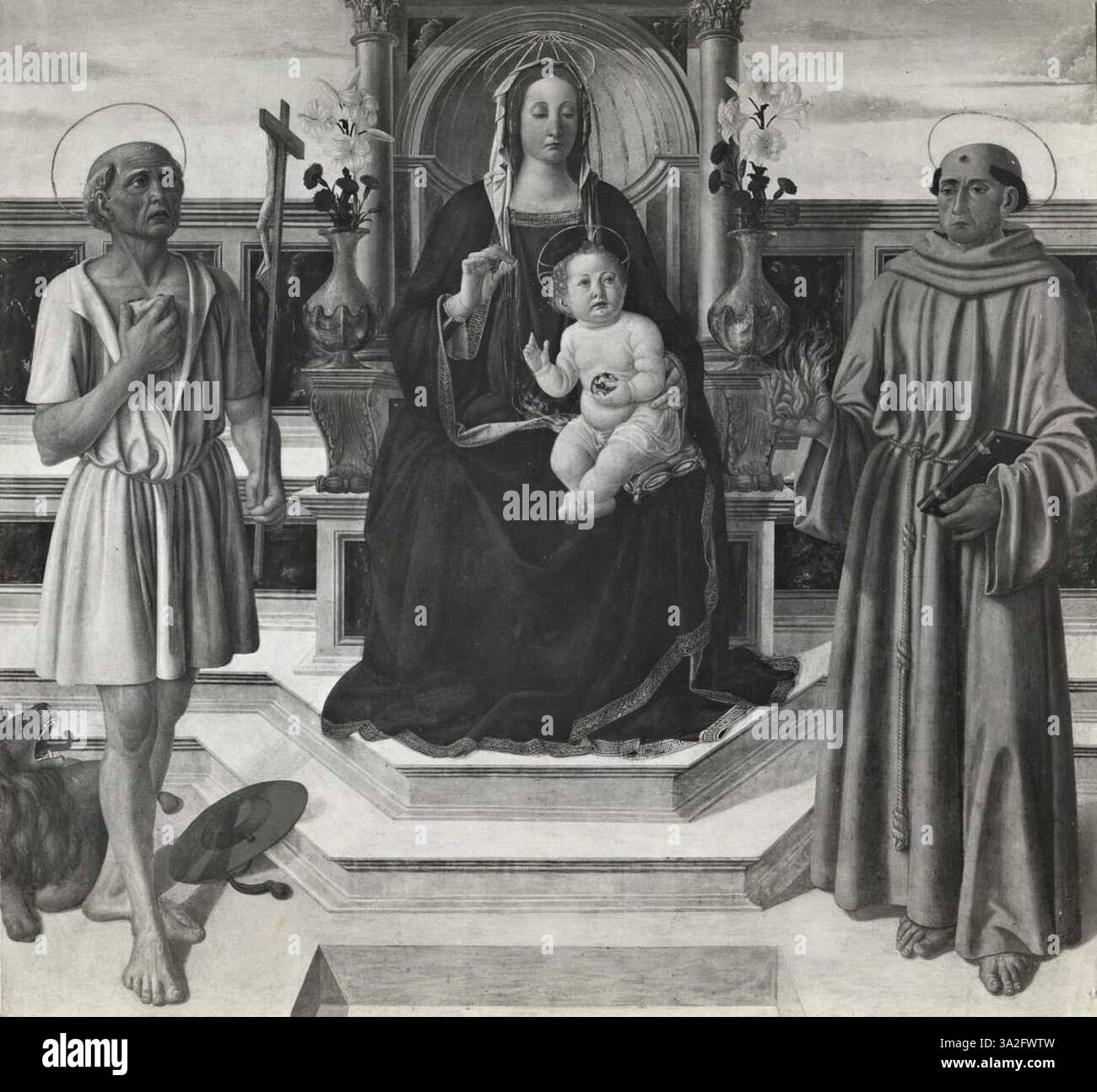 Rosselli’s 'Madonna and Child enthroned between Saint Jerome and Saint ...