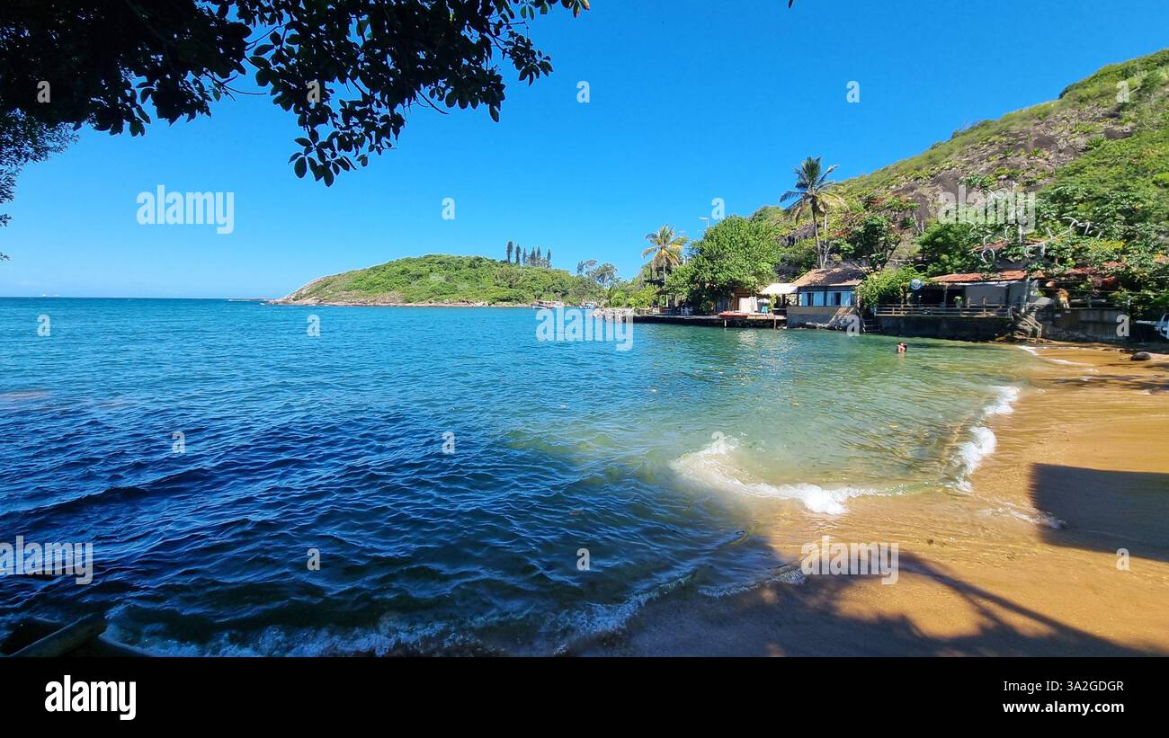 This image beautifully captures a tranquil waterfront scene where nature and human habitation blend harmoniously. - Smartphone Captured Stock Image
