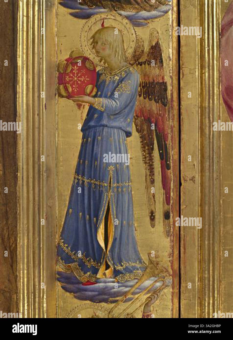 This work by Fra Angelico features the Linaiuoli Madonna, illustrating