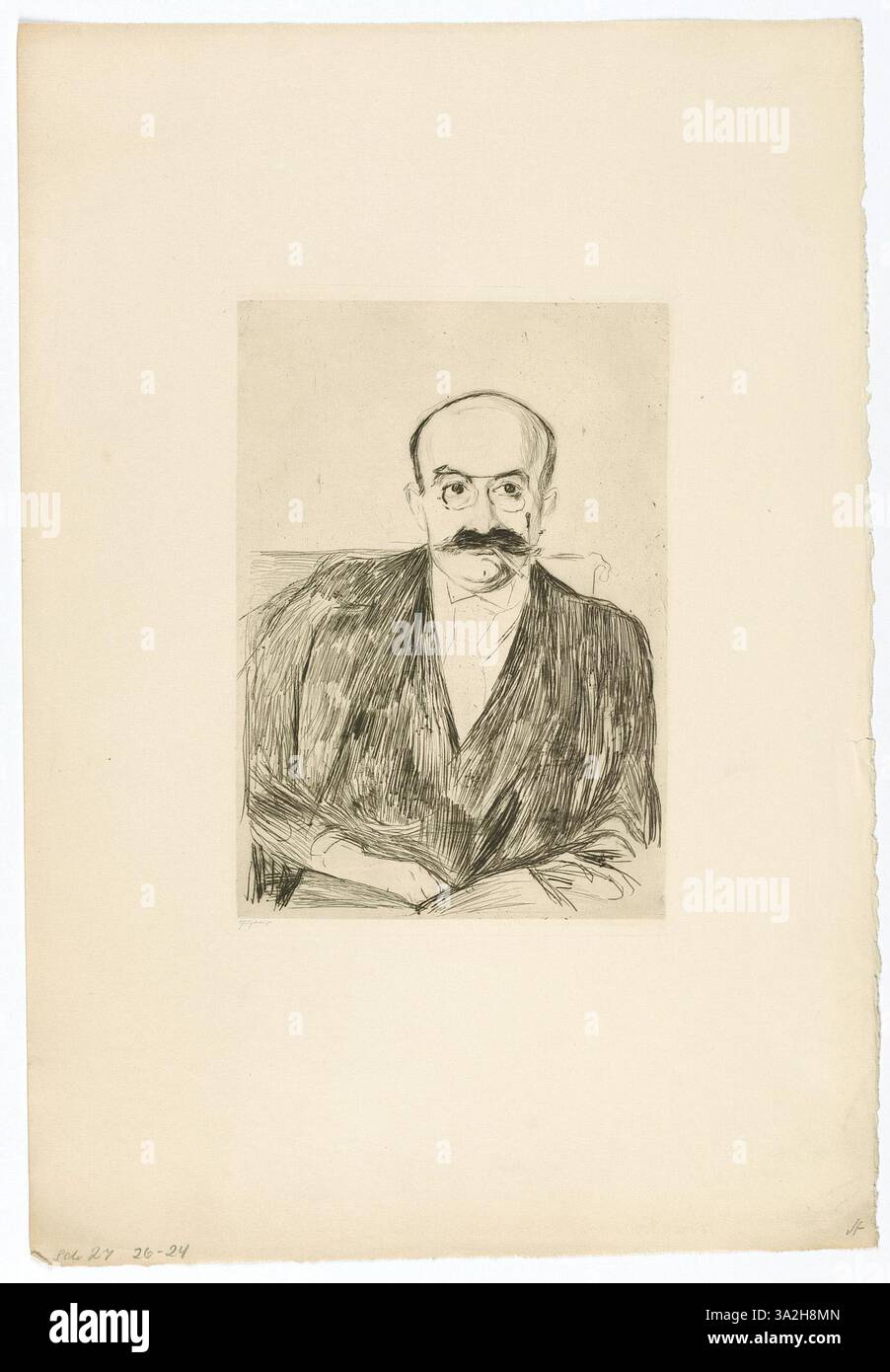 In this painting, Munch captures Dr. Max Asch’s deep reflection with a ...