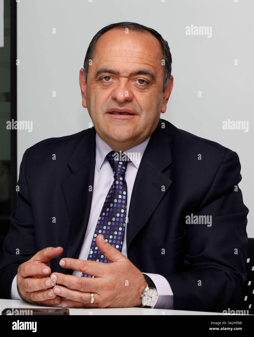 Oct. 30, 2012 - Colombia - 30 de Octubre de 2012. Entrevista a Ricardo Arias Mora Presidente del Fondo Nacional del Ahorro. foto Juan Manuel Vargas. CEET CrÃÂ©dito: CEET FotÃÂ³grafo: JUAN MANUEL VARGAS (Credit Image: © El Tiempo/GDA/ZUMAPRESS.com) Stock Photo