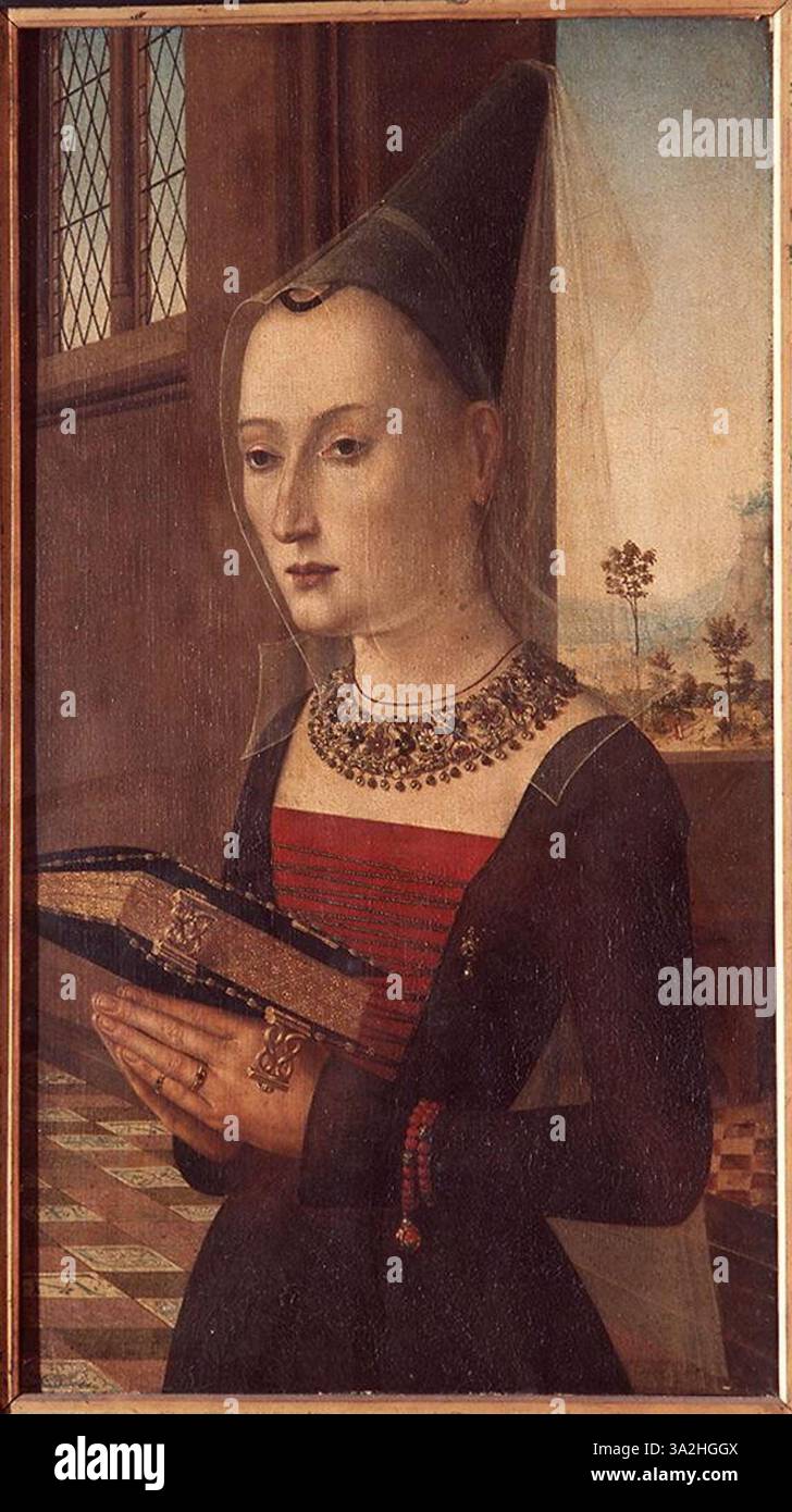 This Portrait By The Maestro Dei Ritratti Baroncelli Depicts Maria this-portrait-by-the-maestro-dei-ritratti-baroncelli-depicts-maria