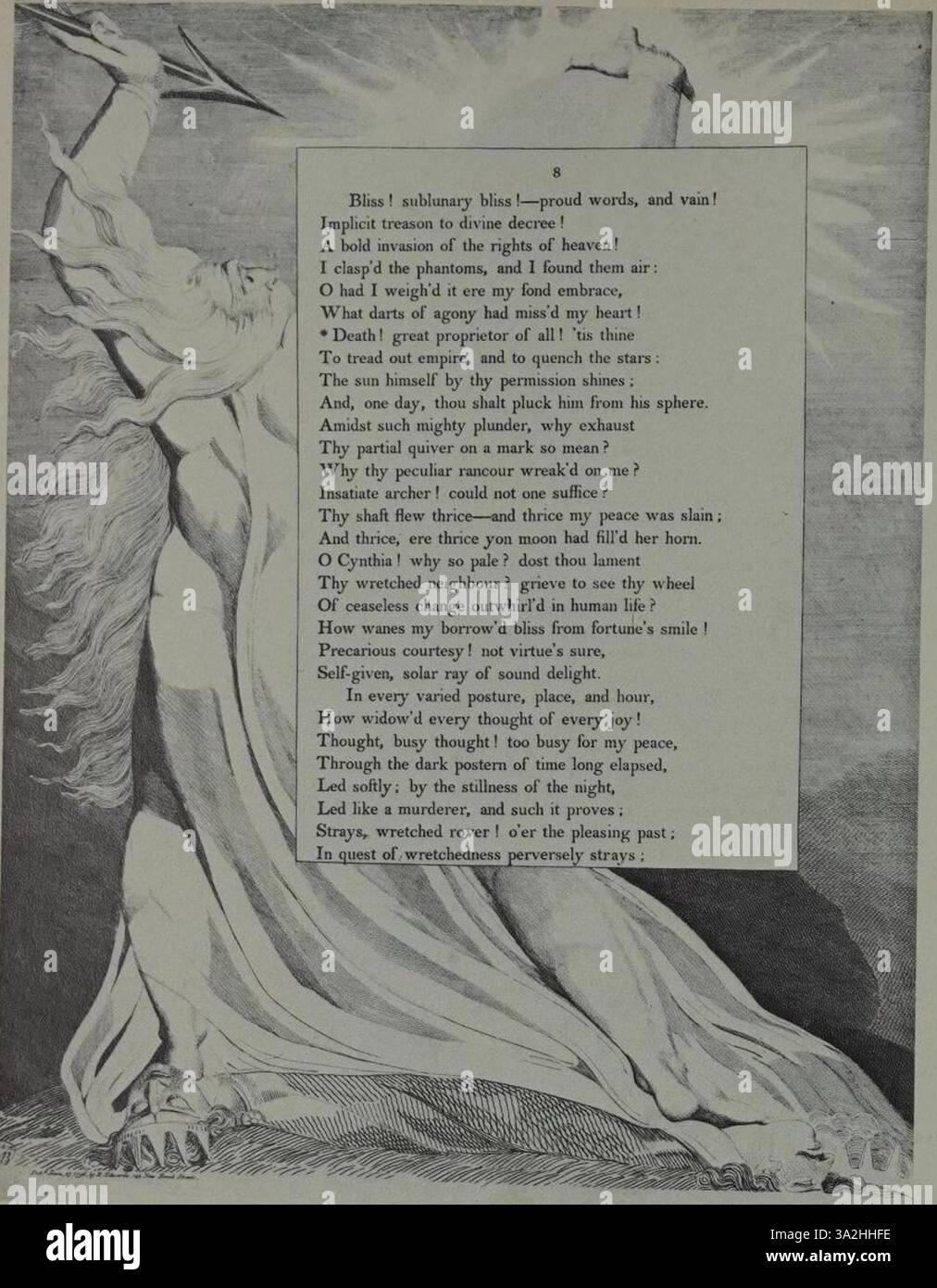 Blake s 341 captures the allegorical battle between sin and redemption