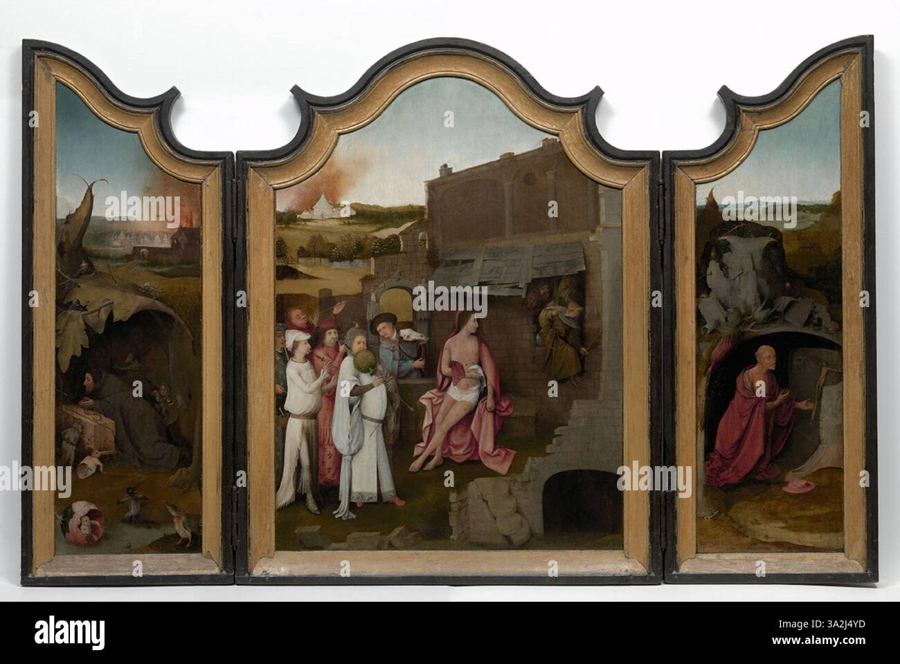 The Job Triptych by Hieronymus Bosch portrays the biblical story of Job ...