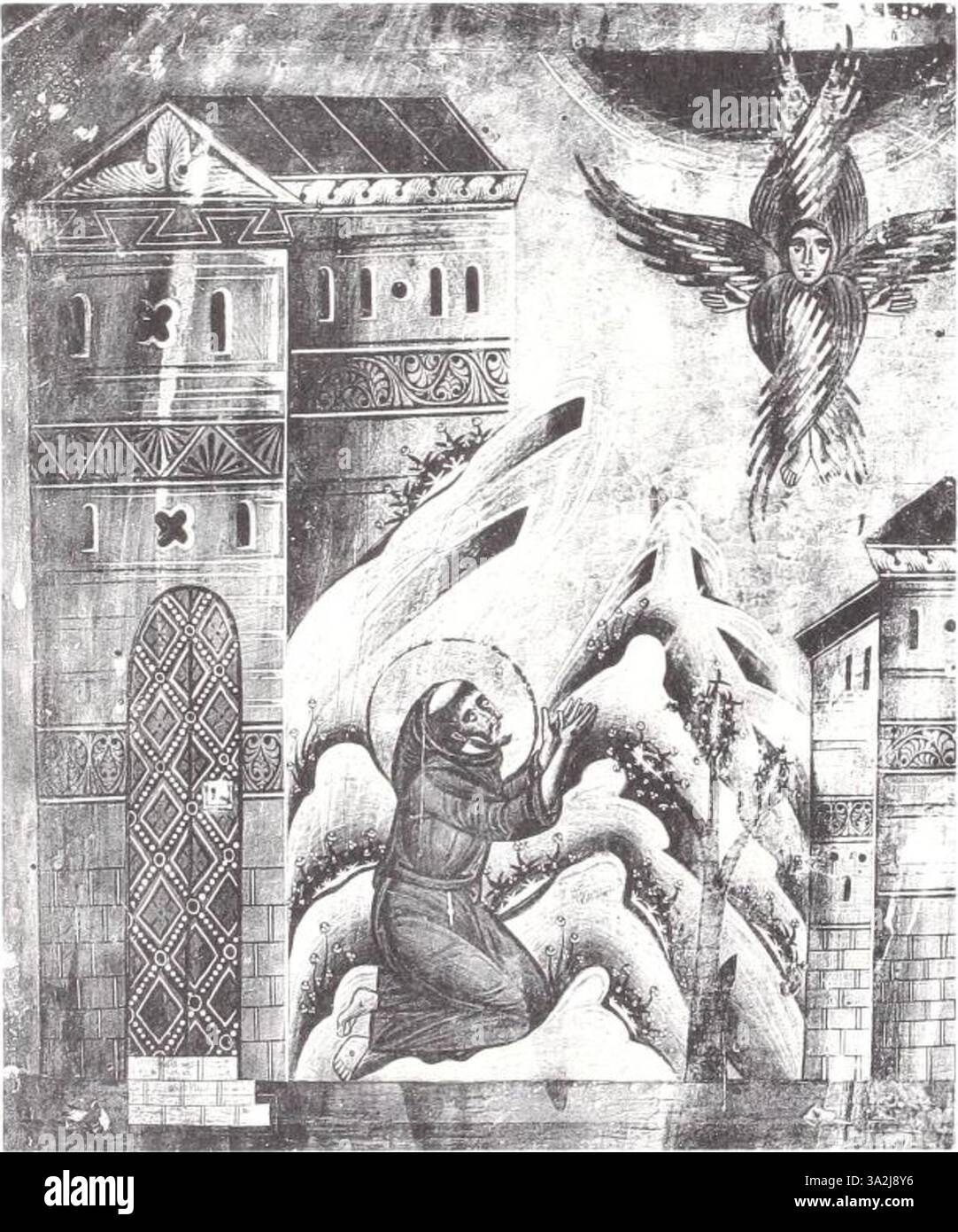 This artwork by Guido da Siena illustrates a religious theme using ...