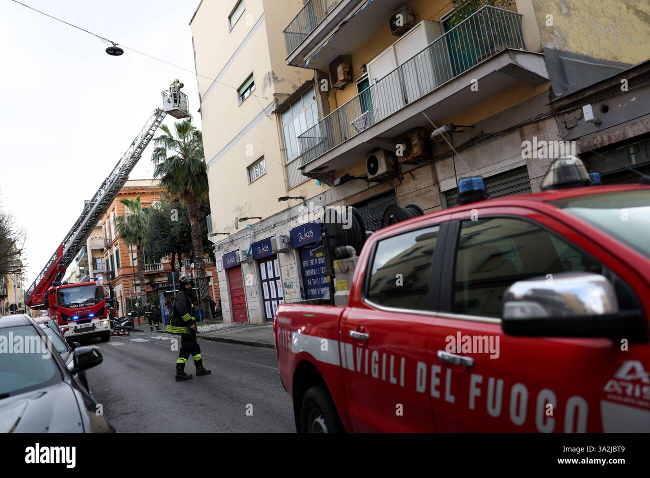 Naples 13032025 the day after the earthquake of 4.4 where in the Bagnoli district it caused