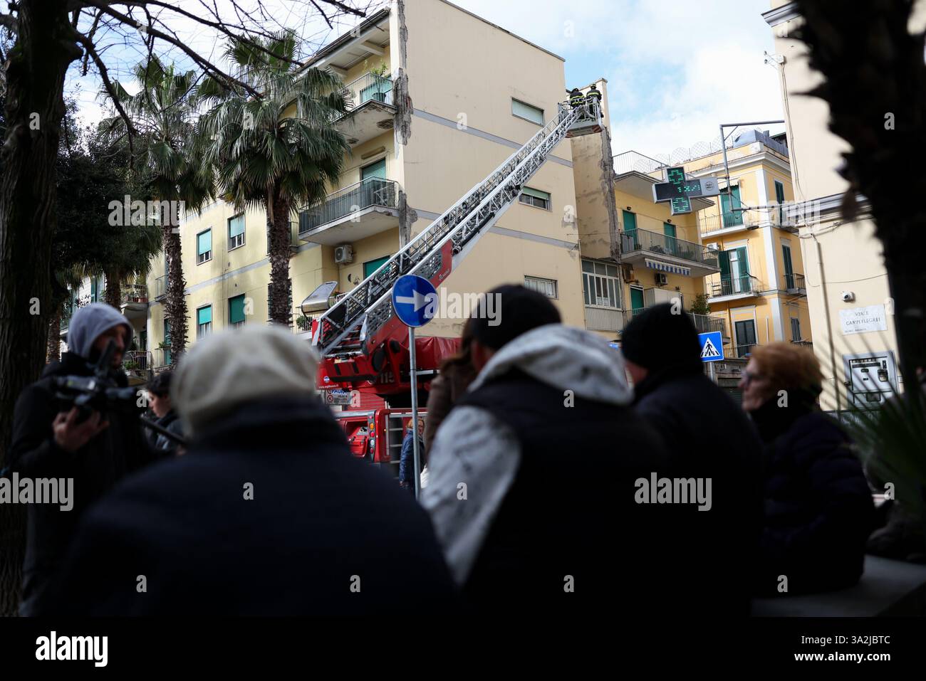 Naples 13032025 the day after the earthquake of 4.4 where in the Bagnoli district it caused