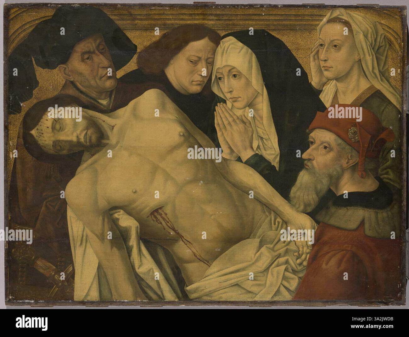 This piece by Hugo van der Goes is based on the 'Deposition of Christ ...
