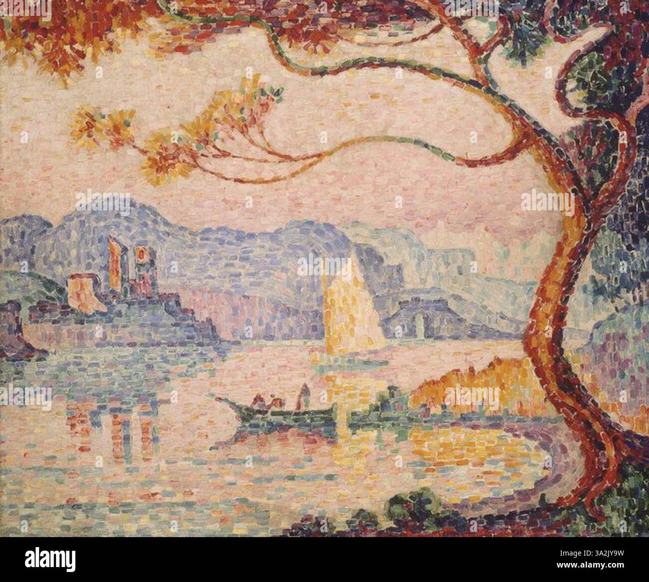 Antibes. Petit Port de Bacon' by Paul Signac showcases a calm