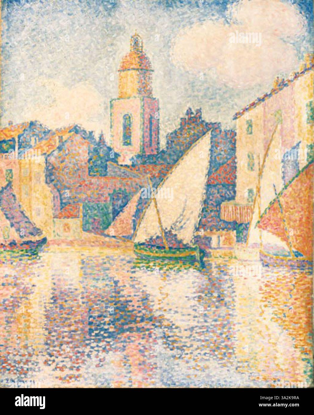 This 1896 Painting By Paul Signac Shows The Bell Tower Of Saint Tropez this-1896-painting-by-paul-signac-shows-the-bell-tower-of-saint-tropez