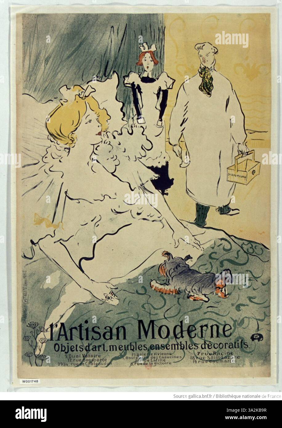 L'Artisan Moderne, Toulouse-Lautrec, Henri de, 1896 Stock Photo