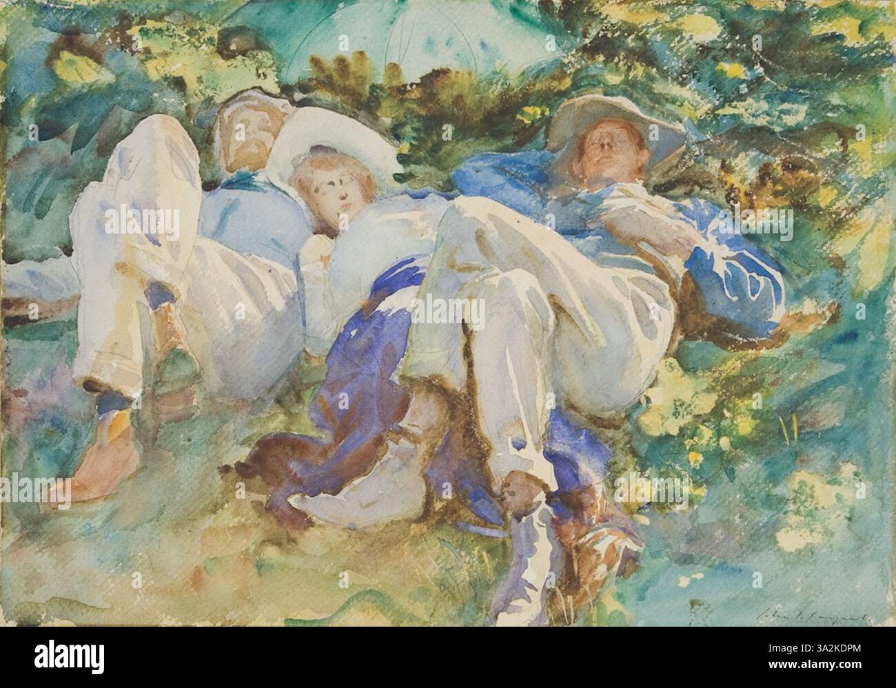 John singer sargent siesta hi-res stock photography and images - Alamy