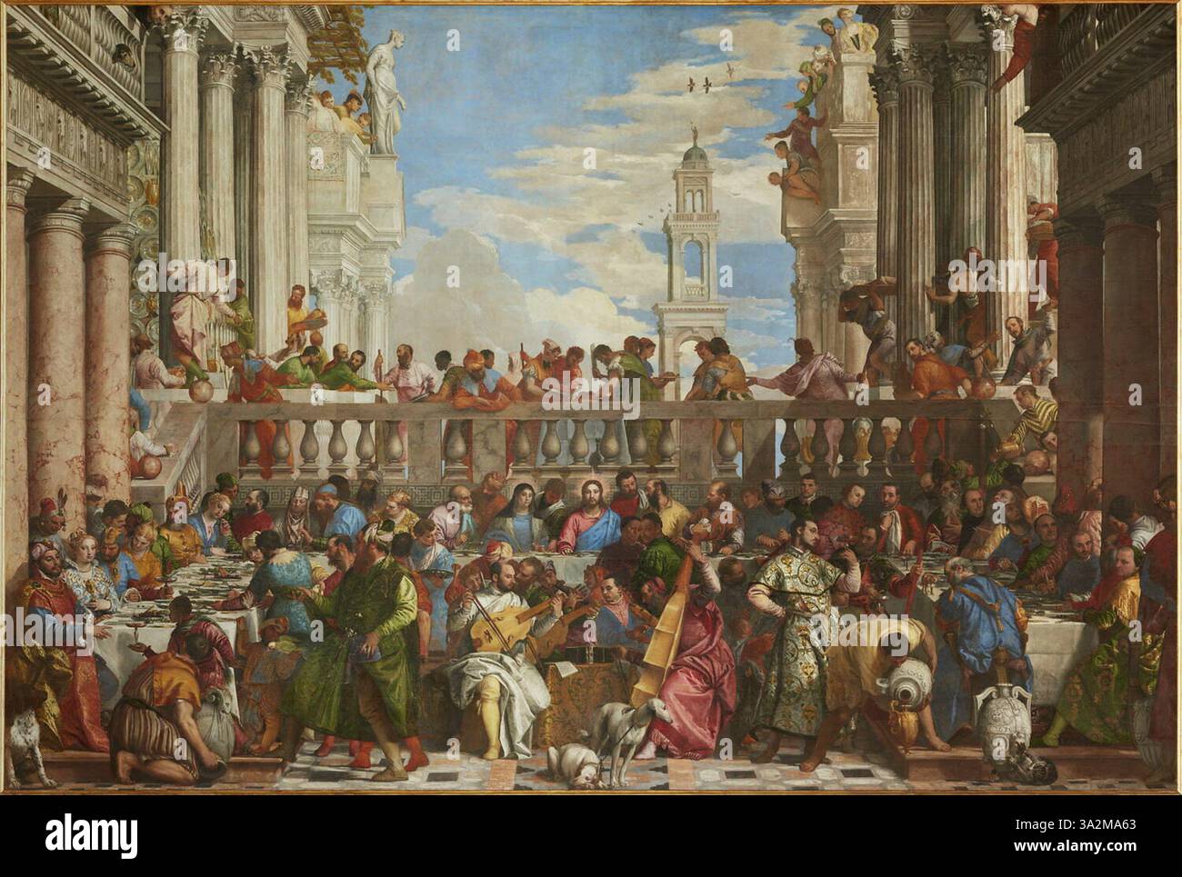 Paolo veronese the wedding at cana hi-res stock photography and