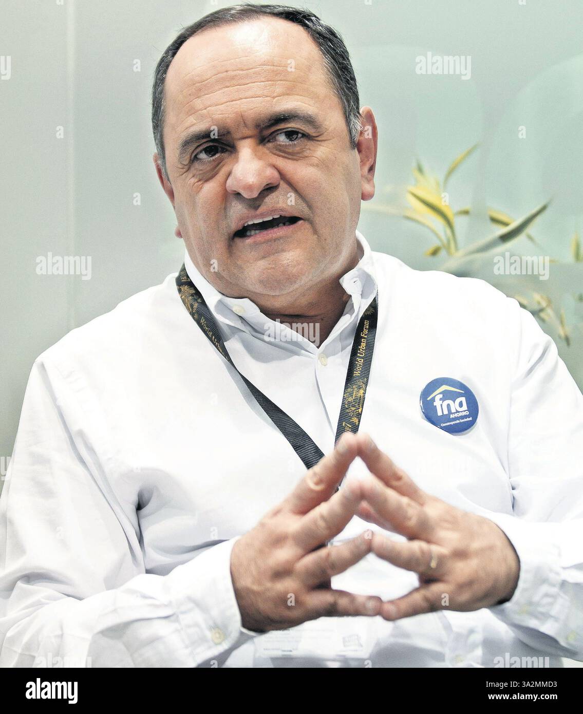 June 25, 2014 - Medellin, Antioquia, Colombia - Medelln, Colombia 5 de abril de 2014. Ricardo Arias Mora, Presidente del Fondo Nacional del Ahorro (Credit Image: © El Tiempo/GDA/ZUMAPRESS.com) Stock Photo