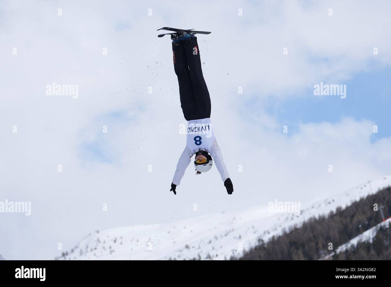 China's Meiting Chen competes during the women's freestyle skiing ...