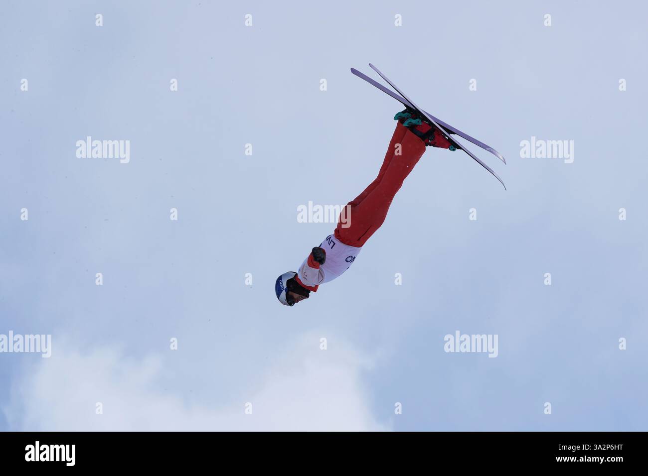 Switzerland's Noe Roth competes during the men's freestyle skiing ...