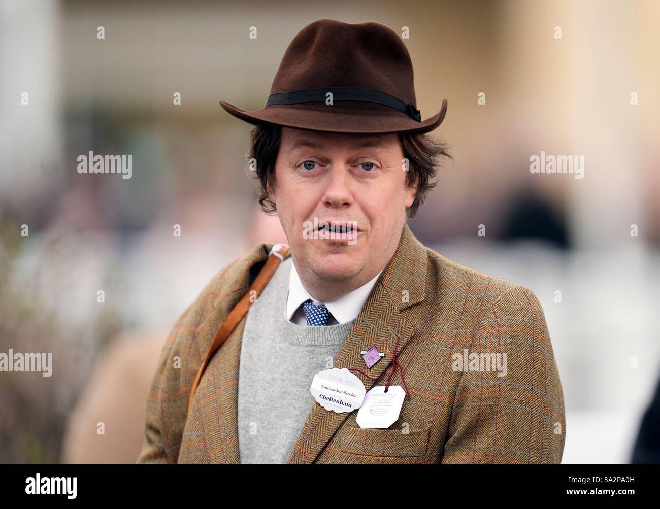 Tom ParkerBowles in the parade ring on day two of the 2025 Cheltenham