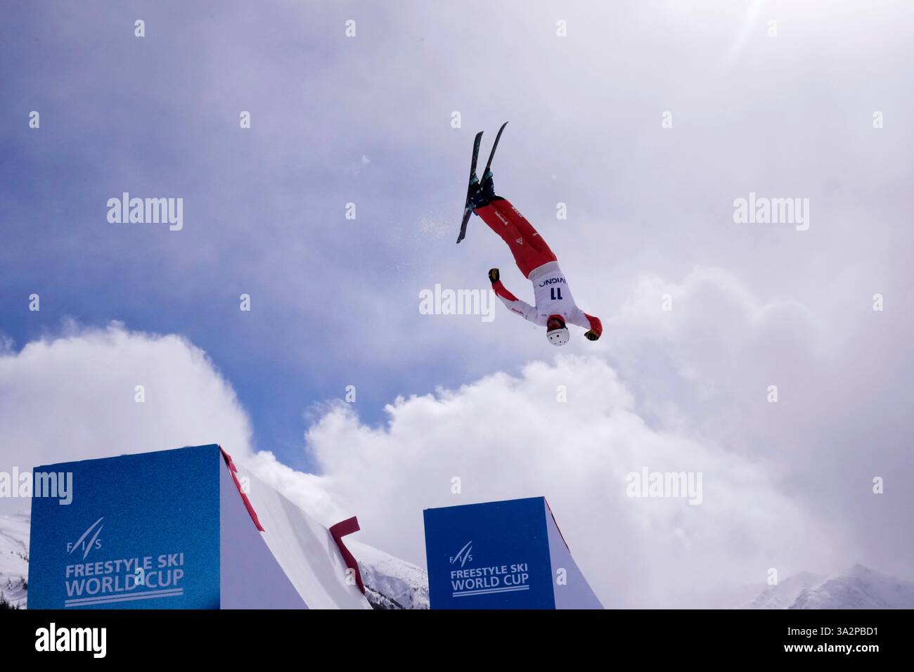Switzerland's Pirmin Werner competes during the men's freestyle skiing ...