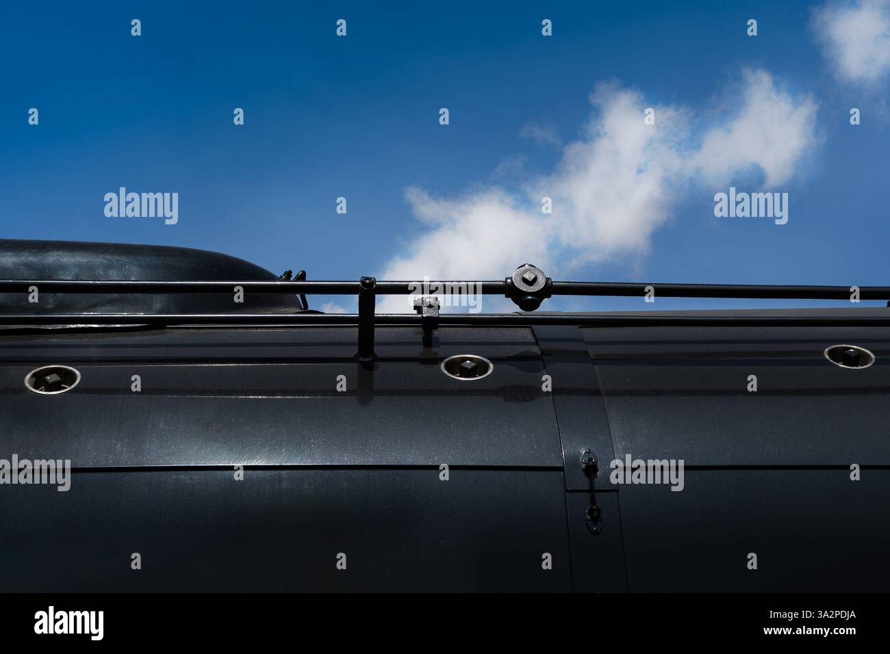 Engine Puff Top of Steam Engine With Puffs of Smoke - vintage Stock Photo - Alamy