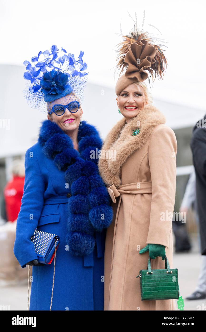 During ladies day at cheltenham festival hi-res stock photography