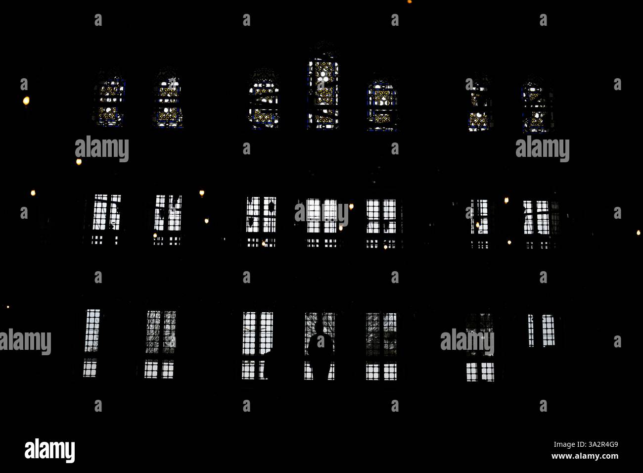 A Muslim worshipper prays during the Muslim holy month of Ramadan at Fatih mosque in Istanbul