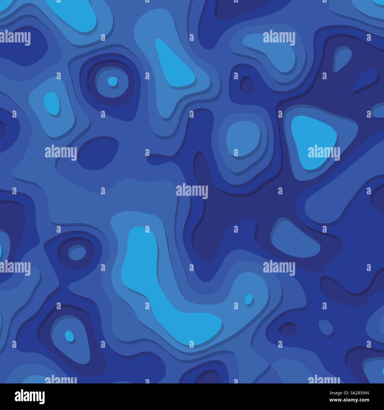 dark blue papercut abstract background Stock Vector