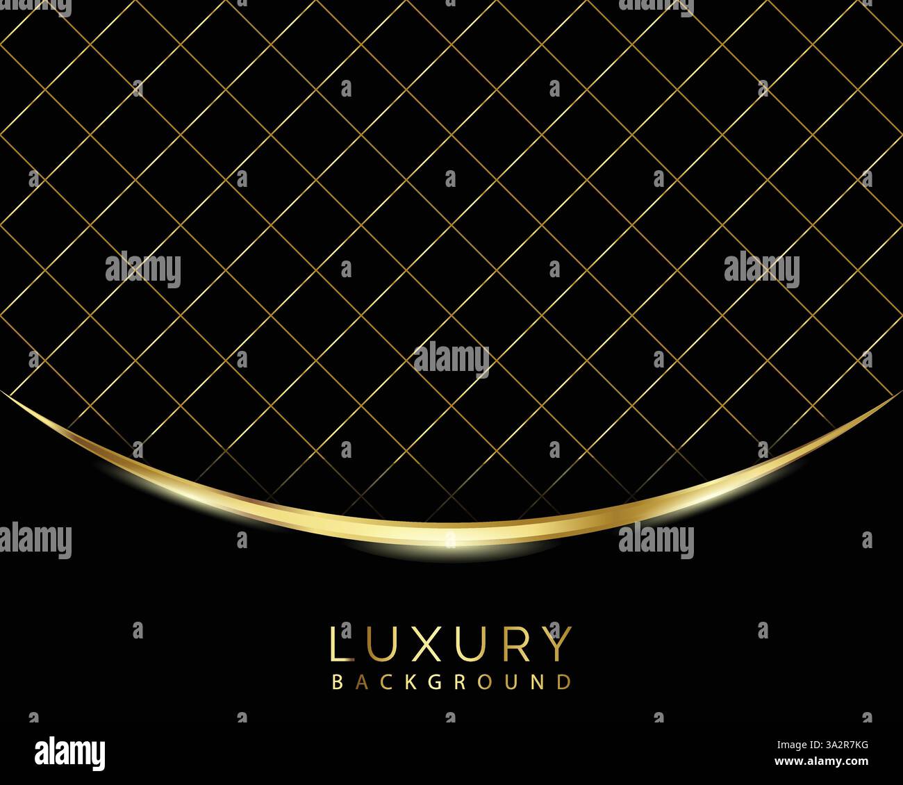 Abstract modern luxury background vector dark layer shadow with golden stripped background Stock Vector
