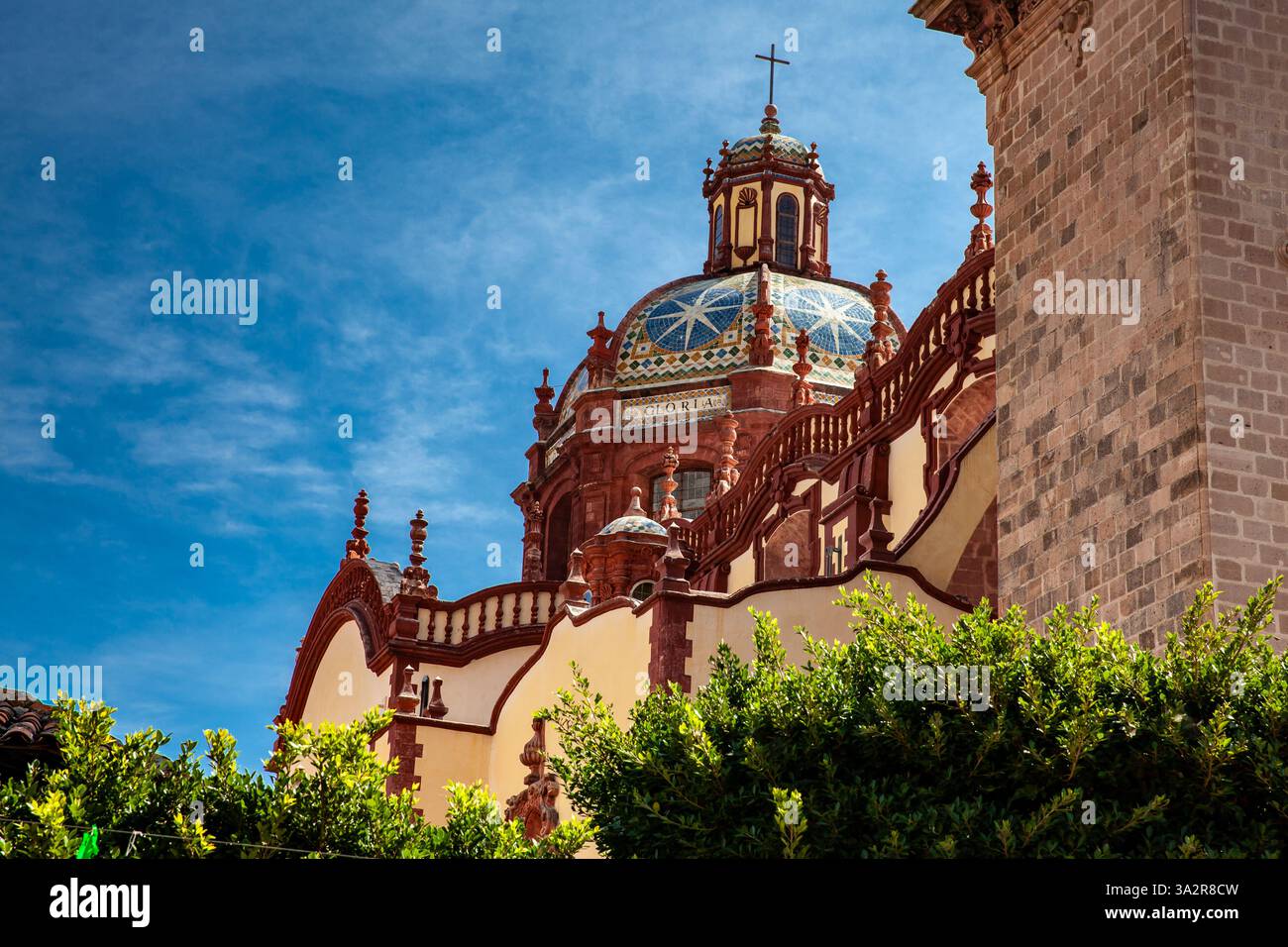 Dome of the beautiful historic Church of Santa Prisca built between ...