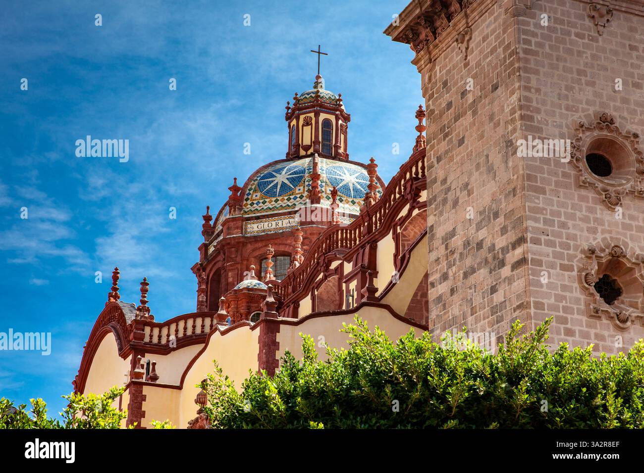 Dome of the beautiful historic Church of Santa Prisca built between ...
